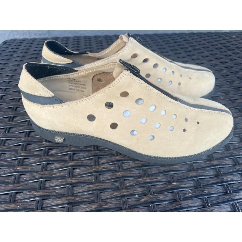 Golfstream Women Leather Perforated Golf Shoes Size 7.5M